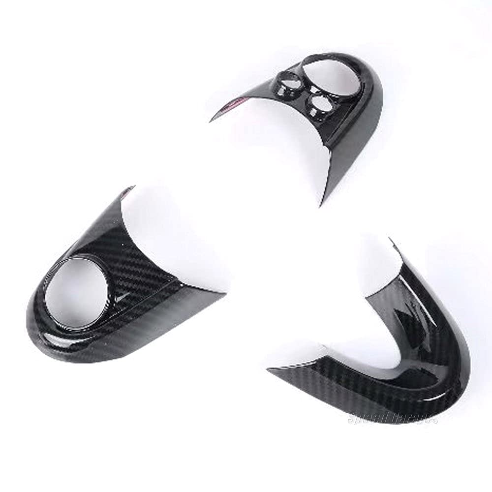 

Speed Garage Carbon Fiber Steering Wheel Garnish Cover Panel Frame for BMW MINI F54 F55 F56 F57 F60 Interior Custom Parts Dress-Up