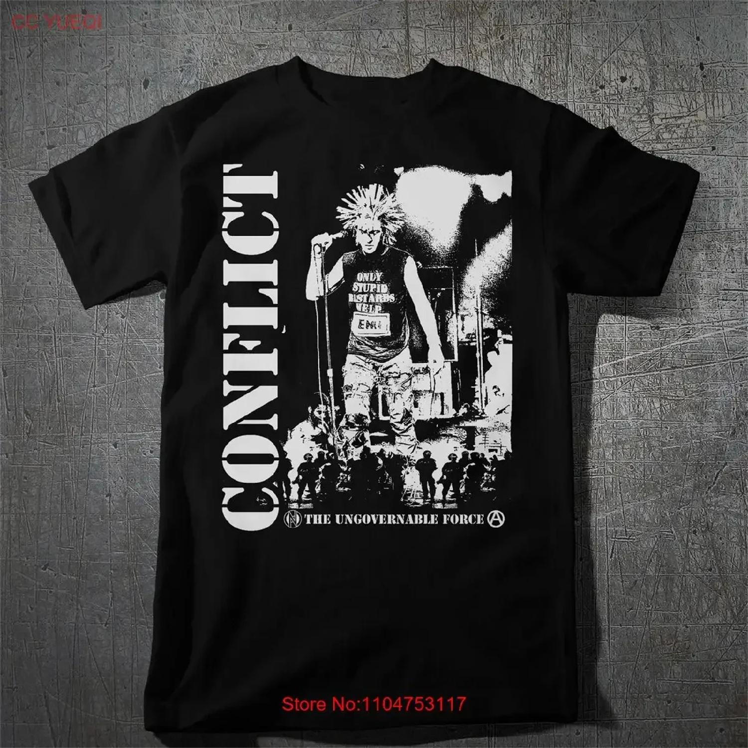 

NEW Conflict Album Band Poster Gif For Fan All Size S to 5XL T shirt S6144 vintage Washed Breathable Casual Slightly XXXXXL різнокольоровий