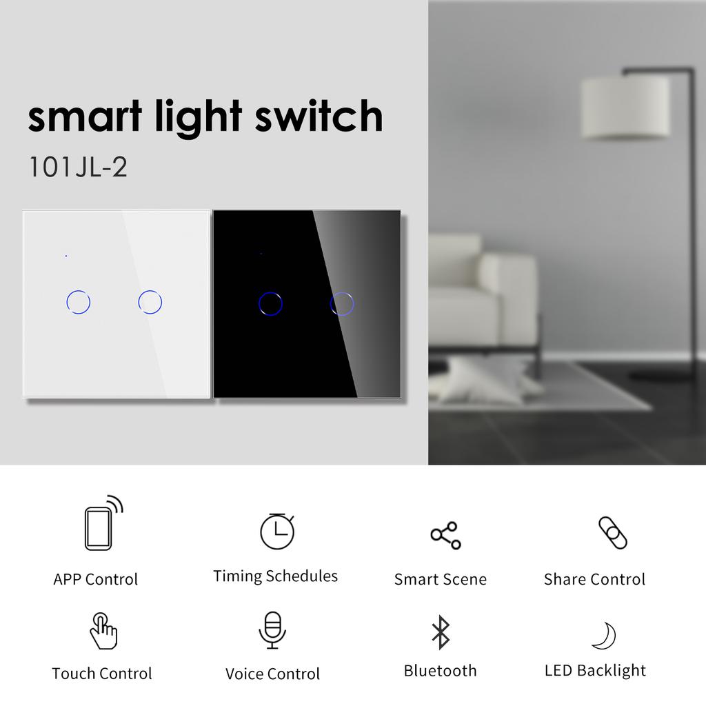 Bingoelec Factory Direct Touch Glass 4gang 1way Touch Switch Silicon for Promotion 500w/gang Smart Home Wall Switch for Sale