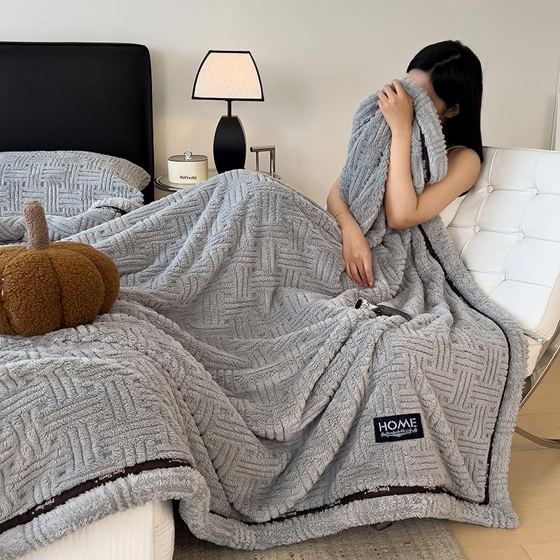 Japanese Style Plaid Blanket Soft Breathable Nap Blankets Spring Autumn Travel Camping Bedspread Light Luxury Home Sofa Decor