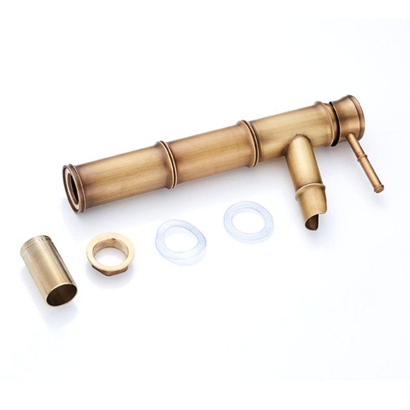 Hot and Cold Water Adjustable Washbasin Faucet Waterfall Antique Sink Faucet