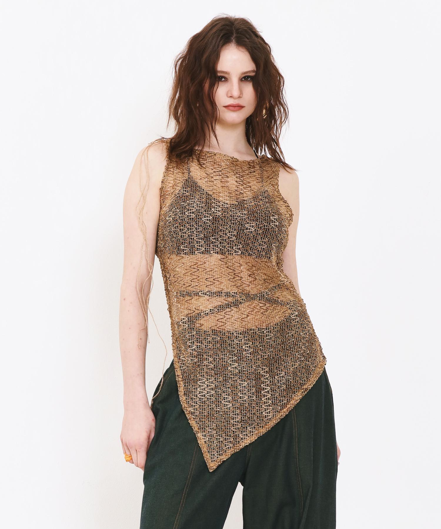 Cecese Vintage Mood Crochet Top L
