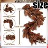 New Brown Magnolia Leaf Garland, Artificial Magnolia Leaf Garland Realistic, Autumn Magnolias Leaf Artificial Garlands