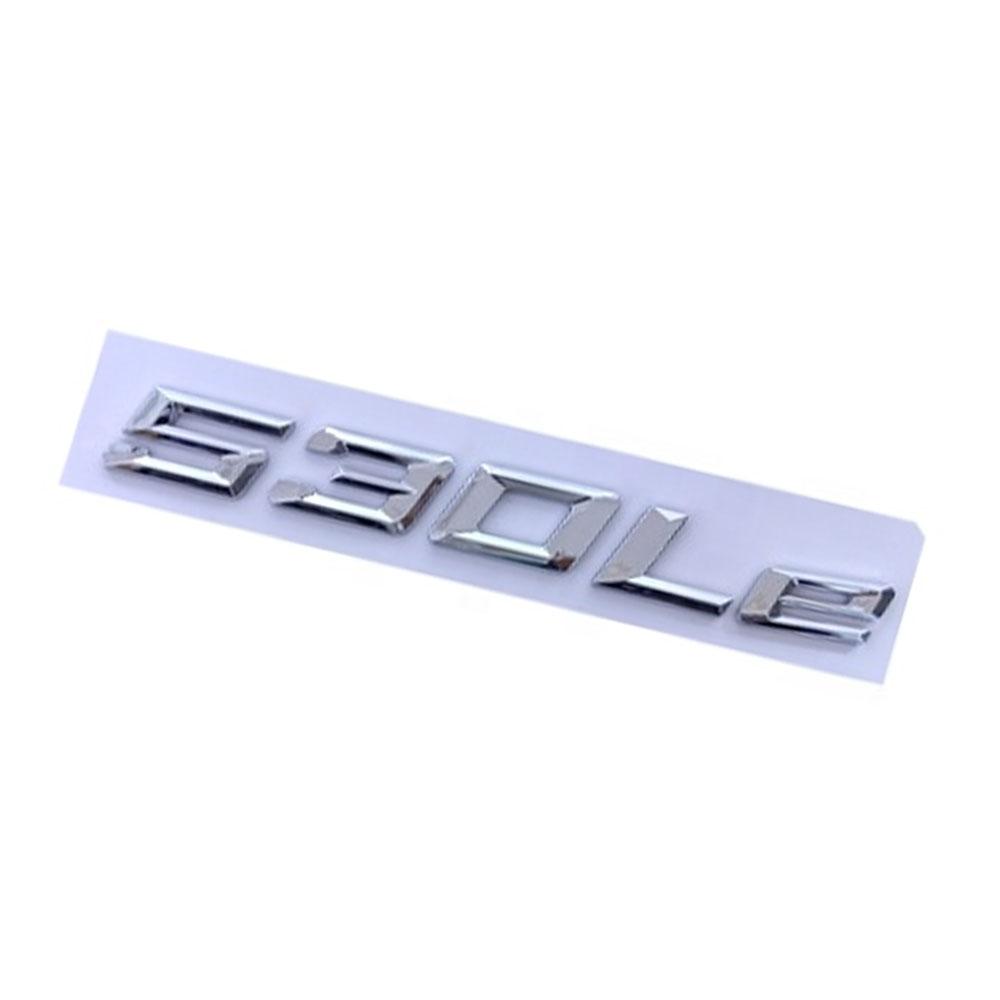 530Le 530e Logo For BMW 530Le 530e Car Fender Side Sticker Rear Bumper Sticker Rear Door Trunk Badge Adhesive Accessories