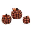 4/5/6in Checkered Fabric Pumpkin PP Cotton Filled Knitted Fabric Small Size Soft Pumpkin Plush Toys