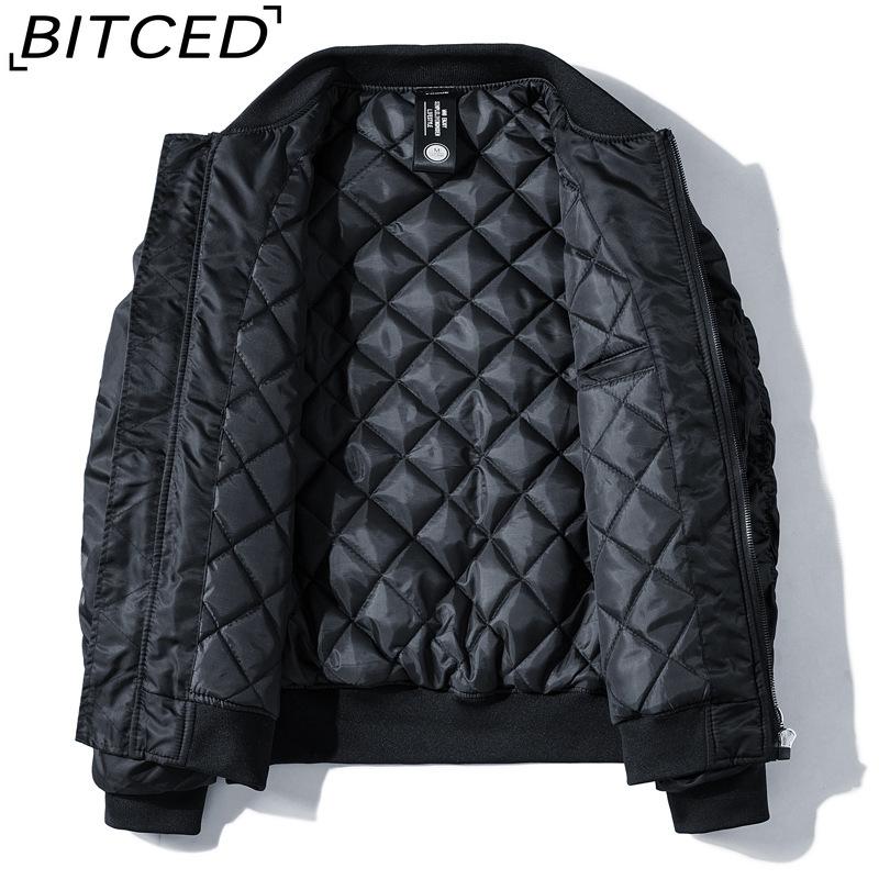BITCED Autumn Winter Men's Jacket Pilot Jacket Baseball Jacket
