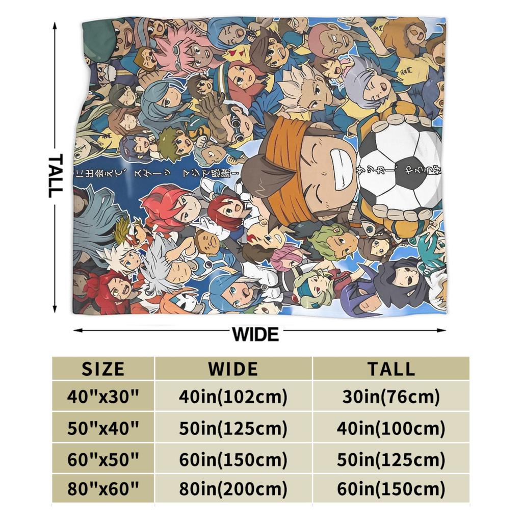 Inazuma Eleven Axel Blaz Gouenji  Blanket  Camping Flannel Throw Blanket For Couch Bed Super Soft Custom DIY Quality Bedspread