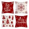 Christmas Linen Pillowcase: Home Sofa Decor & Car Lumbar Support Cushion Cover
