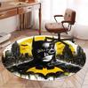 Batman Pattern Round Rug, Indoor/Outdoor Mat, for Picnic, Gameroom, Bedroom, Office, Living Room, Home Decor Carpet, Birthday Gift