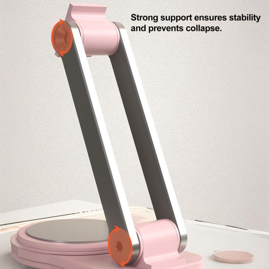 Soporte para Tablet de Acrílico Transparente Rotación de 360 Grados Altura Ajustable Soporte para Tablet Universal Plegable Soporte de Escritorio Accesorios para Tablet