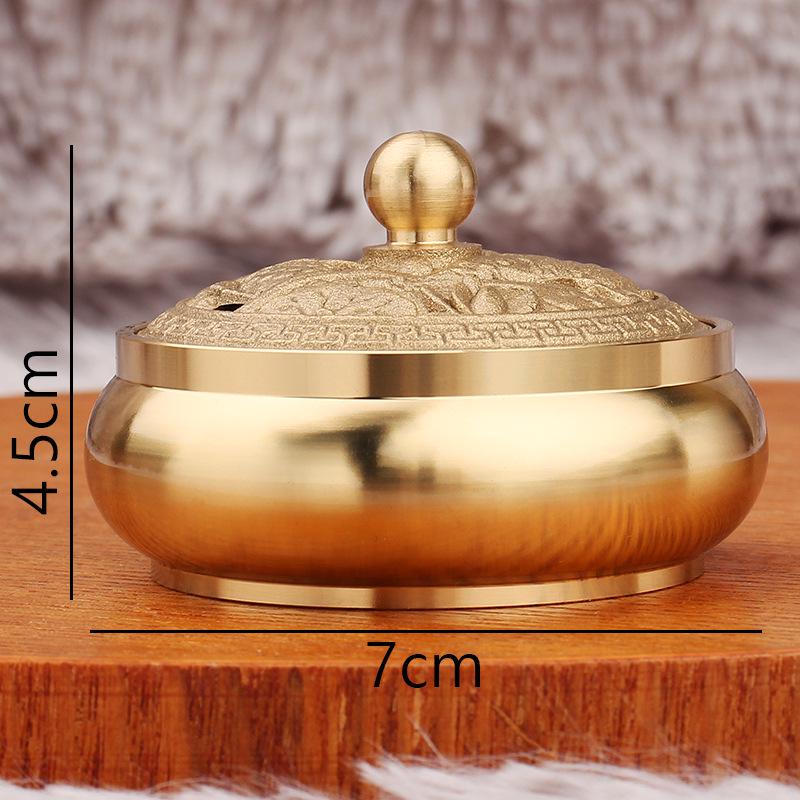 

Латунная подставка для благовоний в виде лотоса: Огнеупорный хлопковый держатель для тыквы и металлическое ремесленное украшение для внутренних гостиных