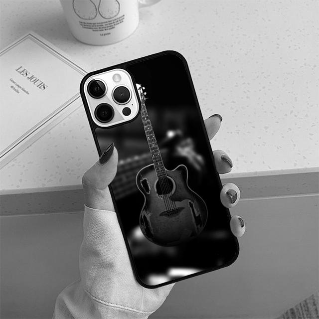 Musical Violin Guitar Phone Case For iPhone 17 Air 14 15 16 13 12 Max Cover For Apple 14 15 16 11 Pro Max Plus Coque