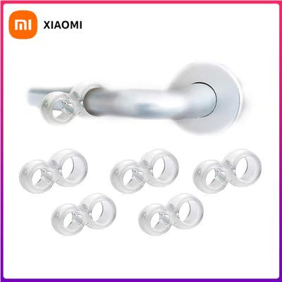 1-20Pcs Door Handle Stopper Transparent PVC Easy Install Door Handle Nozzle Crash Absorber for Office Home Bedroom