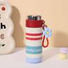 Portable Stainless Steel Thermos Mug Elegant Water Cup Dust Proof Thermos Cup  Student
