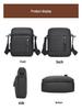 Jiameida Men's Genuine Leather Lightweight Messenger Bag - Casual Cowhide Shoulder Bag