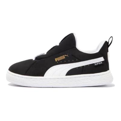Joyflex Sliptech Retro Casual Low-Top Kids Skate Shoes Kids Sneakers Black White Gold 401140-01