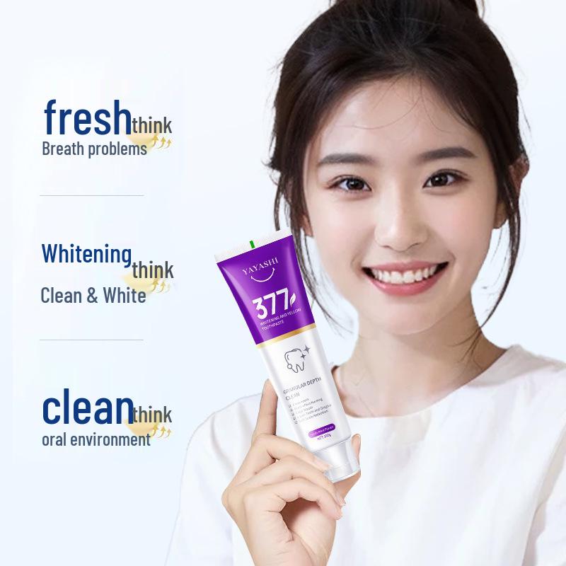 377 Fresh Breath Whitening Probiotic Toothpaste for Stain Reduction and Yellow Teeth