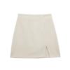 Otoño 2023 Skort de Cintura Alta Multicolor con Abertura en el Bajo para Mujer