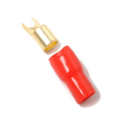 Speaker Wire Connectors 4Ga Terminal Spade Adapter Copper Terminals Copper+Pvc