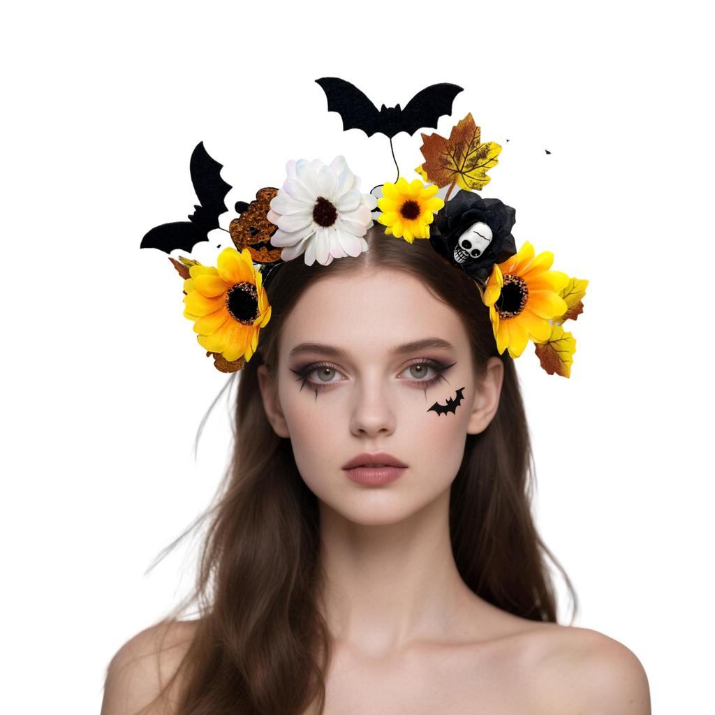 Scary Party Headband Skull Headband Bat Headband For Cosplay Event Festival Celebration Halloween Party