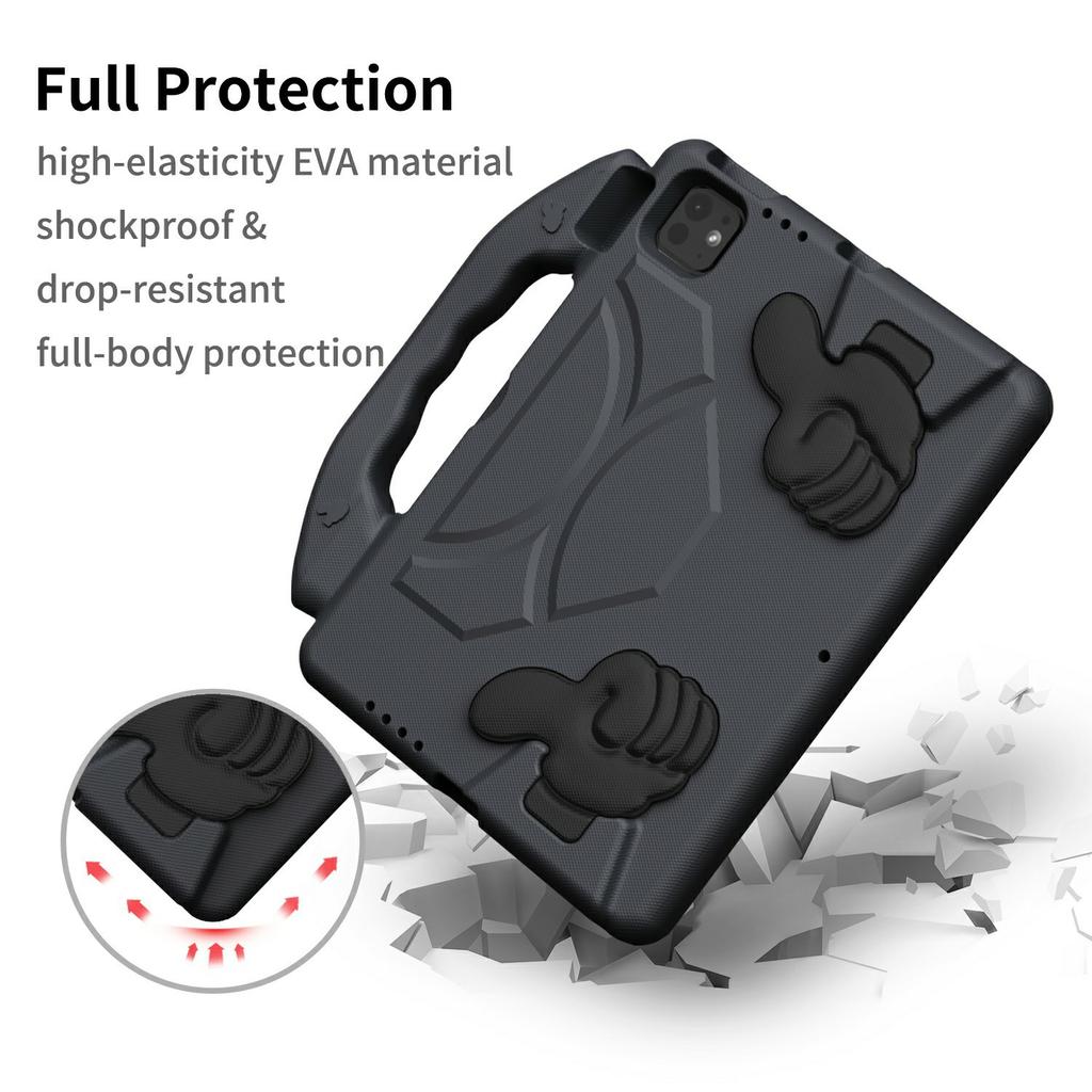 Ultra-Soft EVA Case For iPad Pro 11 (2024)/(2022)/(2020)/(2018)/Air (2022)/(2020) Thumb Kickstand Tablet Cover
