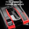 Red ABS Center Console Gear Shift Panel Frame Cover Trim Decoration Moulding For Honda Civic 10th Gen 2016-2021 Auto Car Accessories