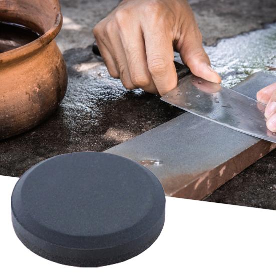 5 inch slijpsteen met dubbele korrel, snel slijpend, bruin korund/carborundum, huishoudelijke multifunctionele slijper voor scharen