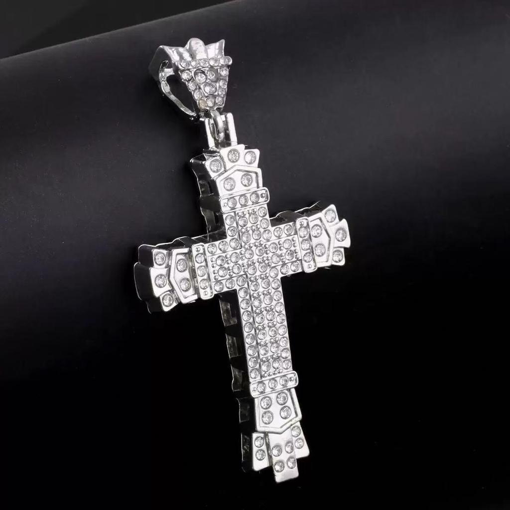 Abalorios de Cruz de Aleación y Accesorios para Llaveros para Joyería DIY