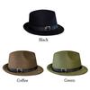 Short Brim Bucket Hats Felt Fabric Trilby Hat New Panama Hats  Winter Season