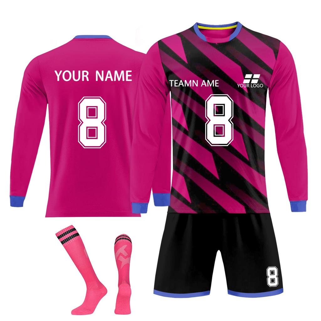 Kit de camisas personalizadas masculinas meninas com número de nome camisas de futebol personalizadas para meninos terno de treinamento