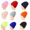 Keep Warm Skullcap Candy Colored Knitted Hat Simple Beanies Cap  for Autumn Winter