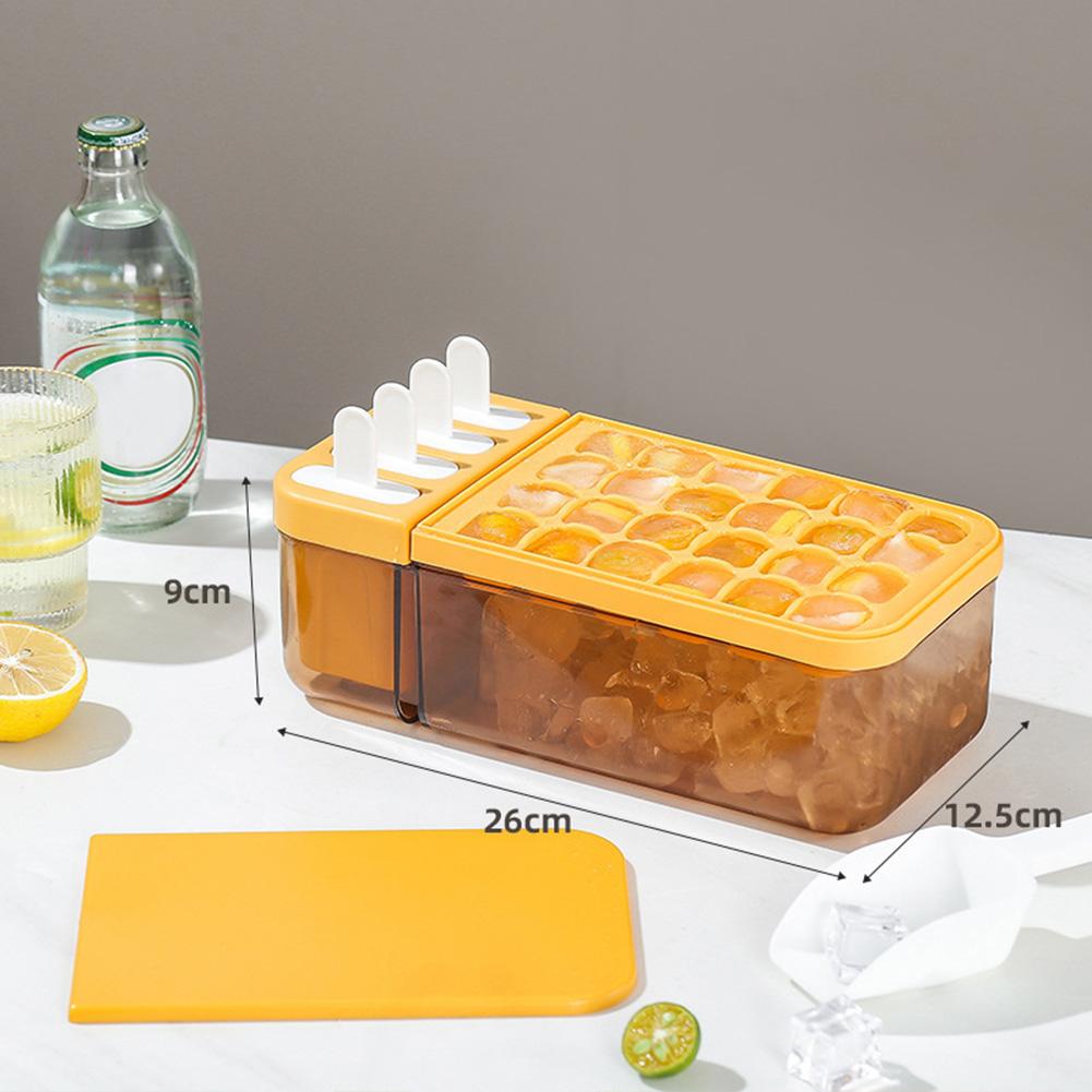 2 Layer Ice Trays Tool Quick Release Ice Making Mold For Home Kitchen