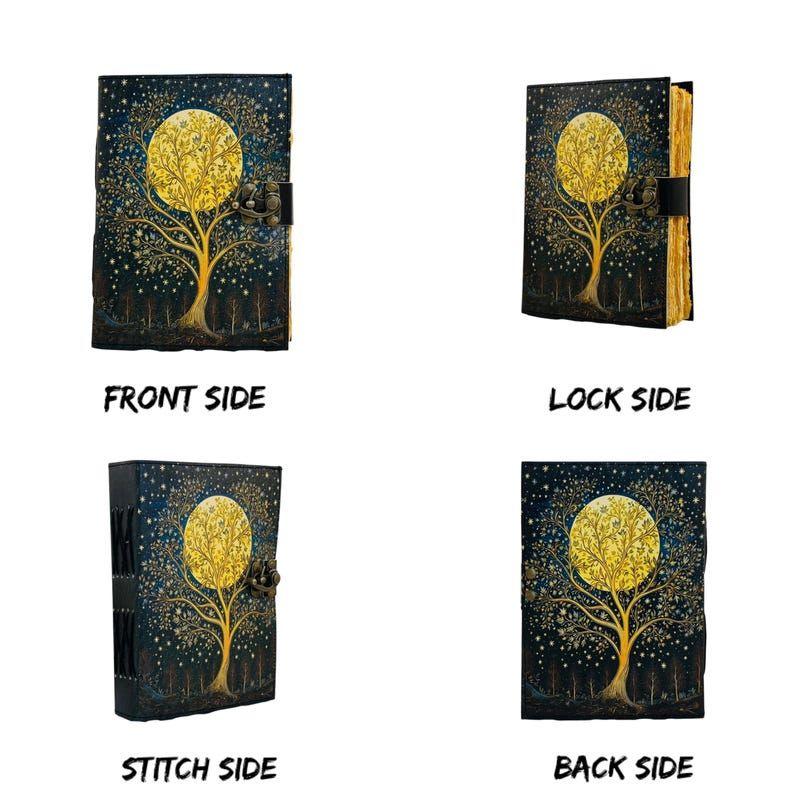 Tree of Life Leather Journal | Handmade Spell Book Grimoire