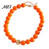 Female Bracelet Beaded Jewelry for Women, Acrylic Big Beads Choker Necklace, Round Stretch Bracelet, Summer Retro Accessory Necklace