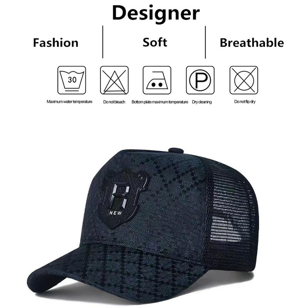 Net Baseball Stitching Stitched Embroidered Alphabet R Neutral Gender Women Men For Caps Spring Summer Outdoor Adjustable Casual Hats Sunscreen