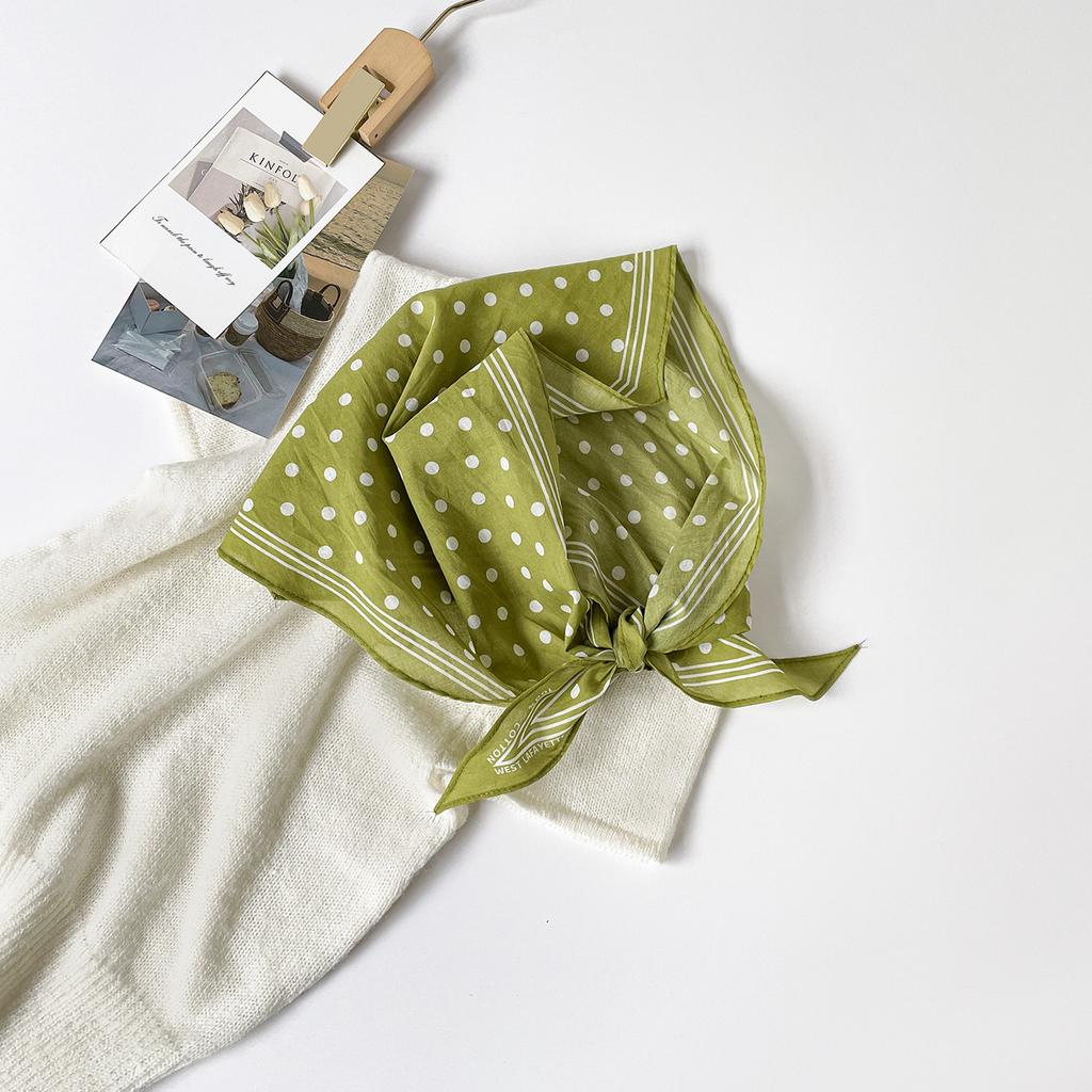 Leopard Print Silk Scarf Cotton Silk Scarf Triangle Scarf With Shirt Tie Neck Scarf High-End Shawl Triangle Scarf Belt Women