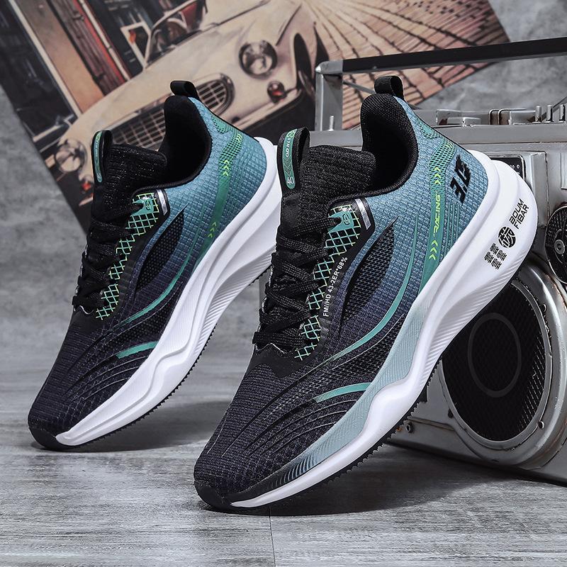 Sneakers Herrenschuhe Leichte atmungsaktive Mesh-Schuhe Stoßdämpfende Carbonplatte Laufschuhe Weiche Sohle Jungen- und Studenten-Rennlaufschuhe