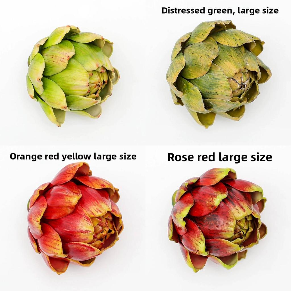 Artificial Artichoke Cynara Scolymus Head For Party Table Centerpieces And Event Decor