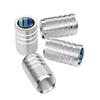 4pcs Dust Cap Covers Aluminum Alloy Universal Fit For Cars And Bikes For Tyre Valve Caps