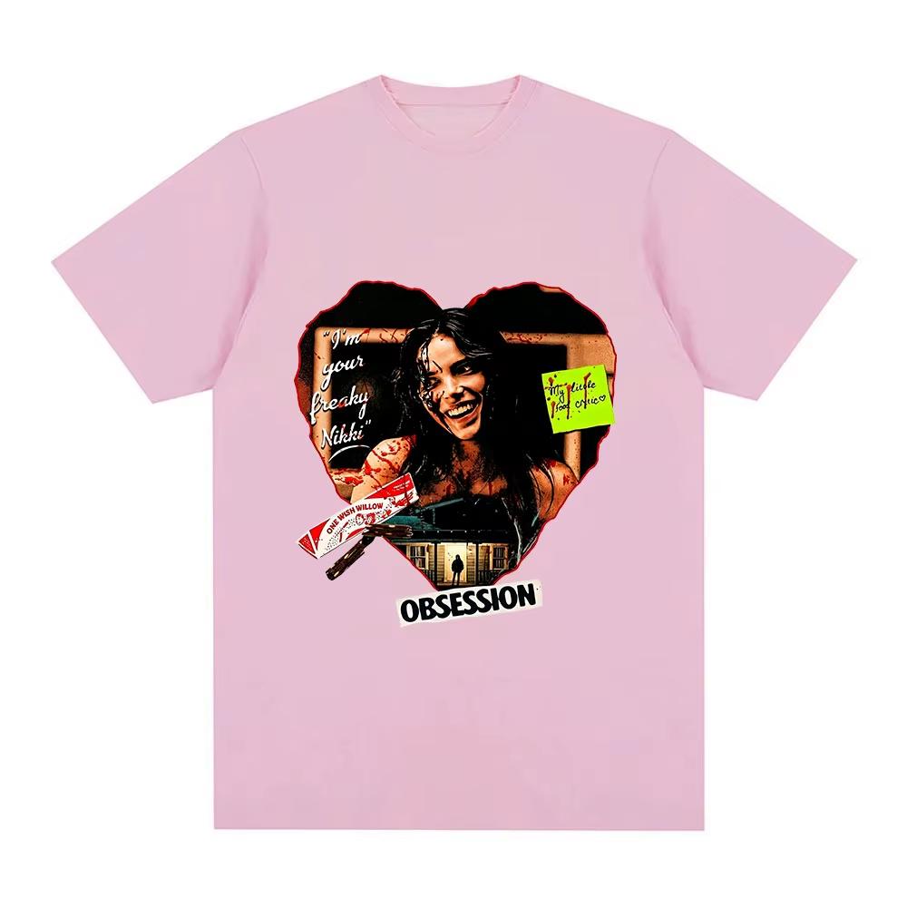 2026 New Obsession Movie T-shirt Cotton Daily Wear Graphic Print Tees Streetwear Fashion Women Men Vintage Top Hip Hop Streetwear Oversized Tshirt