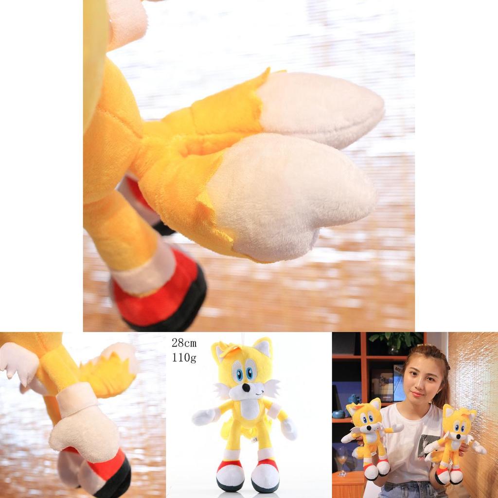 Adorable 28cm Sonic The Hedgehog Shadow Amy Rose Knuckle Tail Plush Toy For All Ages