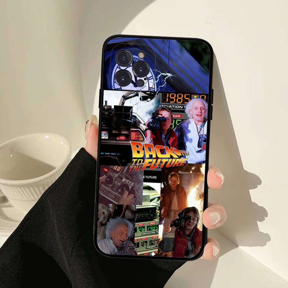 

Movie Back To The Future Phone Case For IPhone 17 Air 16 15 14 Plus 13 12 Mini 11 Pro Max Black Cover iPhone 13