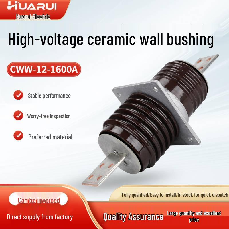 

10KV Ceramic Wall Bushing CWW-10/3150A, CW-20/1250A Outdoor Copper Conductor