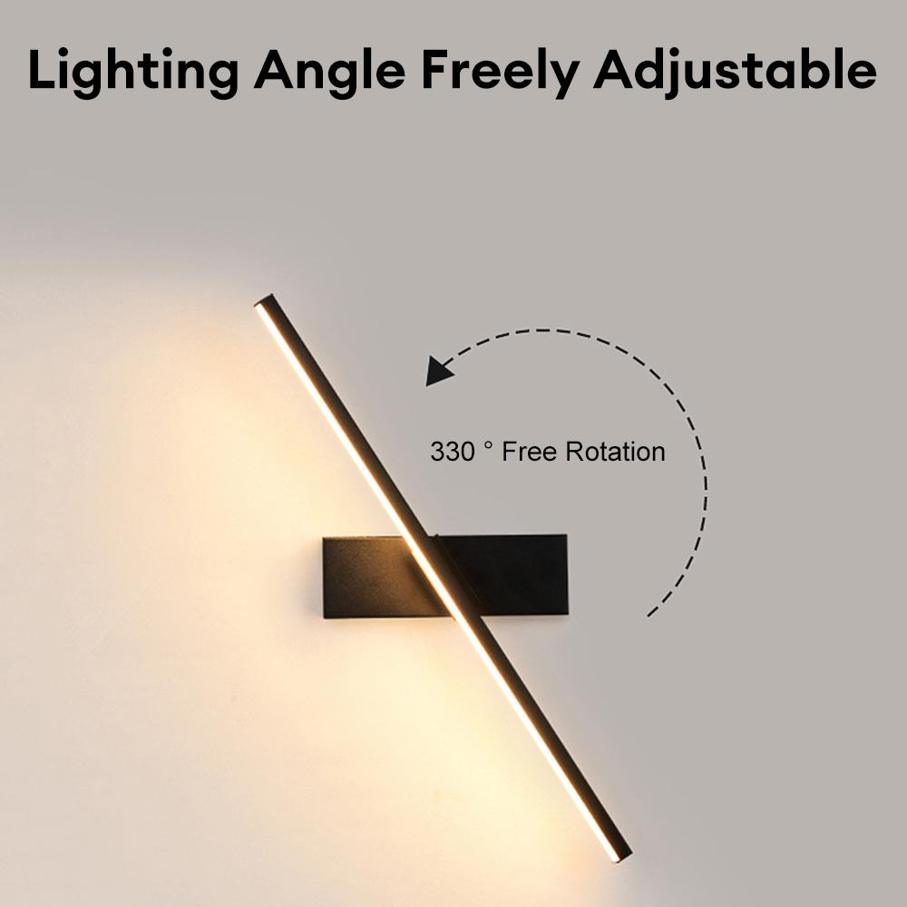 Modern LED Wall Light Bathroom 330 Rotatable Mirror Lamp for Bedroom Living Room Indoor Wall Sconces Hallway Lighting Fixture