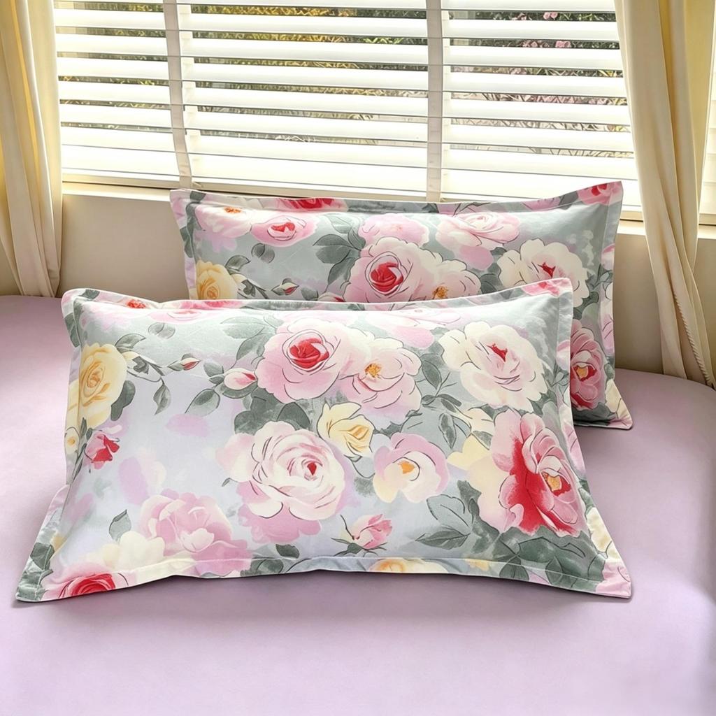 Thickened Large Single Pillowcases for Adults - Simple Summer Cover, Ideal for Dormitory Use (One Pair)