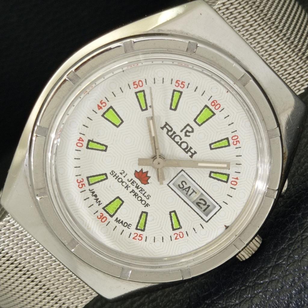 

АВТОМАТИЧЕСКИЕ ВИНТАЖНЫЕ ЧАСЫ RICOH R31 ЯПОНИЯ МУЖСКИЕ С БЕЛЫМ ЦИФЕРБЛАТОМ a701933-5 R207-a701933