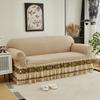 Luxury Bubble Gauze Furniture Protector Full Cover Sofa Slipcover Set Universal Stretchable Couch Cover