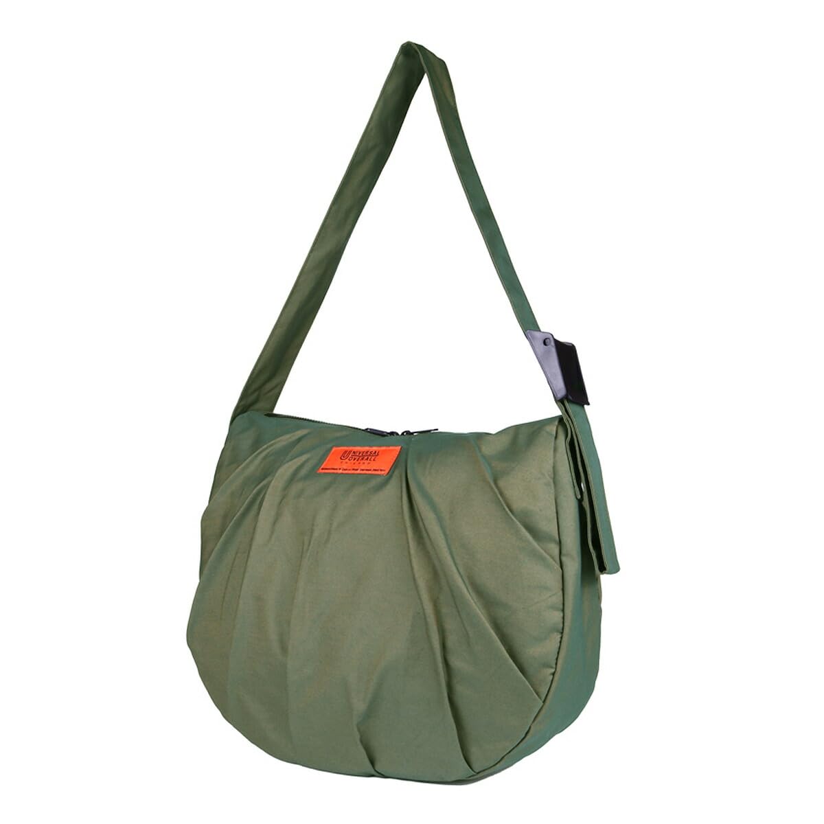 

Shoulder Bag Hobo Bag Large Capacity Large Gabardine Logo [Universal Overalls] (KHA)