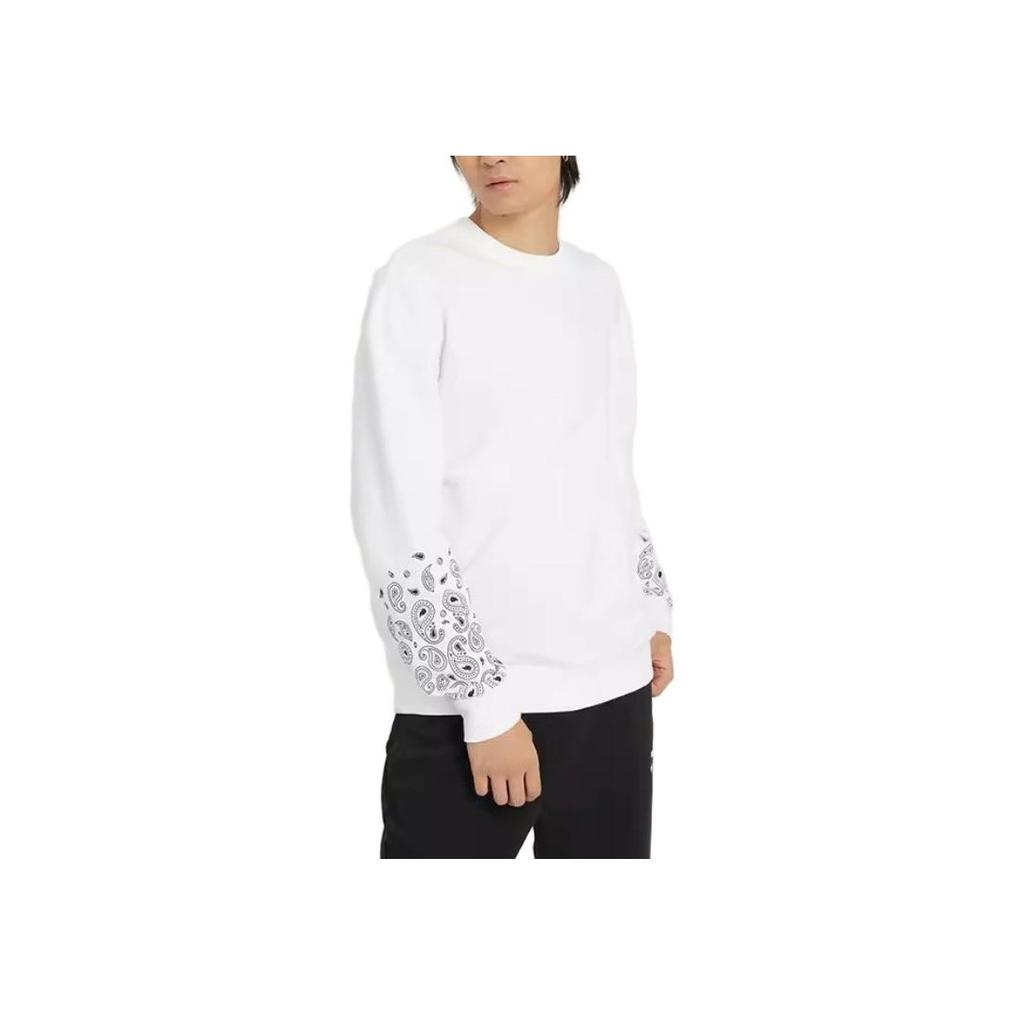 Puma Sporty Casual Crew Neck Long Sleeve Pullover Sweatshirt Unisex Tops White 539522-02