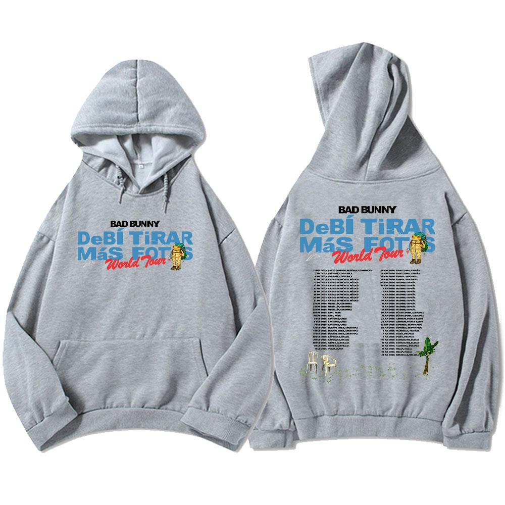Powinienem był zrobić więcej zdjęć Tour 2026 Bluzy Album DTMF Bad Bunny Nadruk Bluzy Zimowe Polarowe Mężczyźni Kobiety Bluzy Unisex